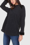 Knitted Sweater Top with Studs