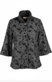 DAMEE FLORAL DENIM JACQUARD LACE JKT - 2466-BLK