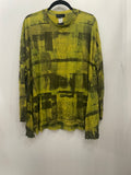 Crinkled Chartreuse Top
