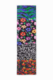Floral patchwork rectangular foulard