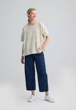 BLAIR Textured hemp & cotton blouse