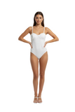Heavy Knit White Bustier