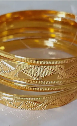 Bracelet Set Bangle Gold Plated