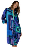 Color Block 3/4 Sleeve Dress