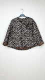 Leopard pattern coats, with colored background