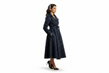 Knit Jacquard A-Line Coat Samuel Dong