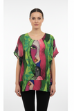 Face Poncho Top Transparente