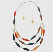 Load image into Gallery viewer, Statement Necklace Earrings Set