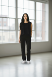 P-2001 BLACK Moonlight Shell Tank -