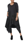 Boho in Charcoal Striped Circles