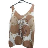 sleeveless v-neck knitted sweater