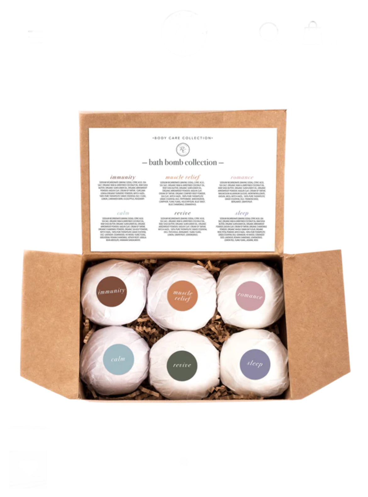 BATH BOMB | SET of 6 Rowe Casa