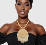 Statement Necklace Earrings Set