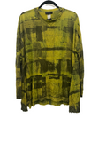 Crinkled Chartreuse Top