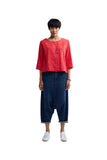 Luukaa Elira Mixed Texture Cotton top LUUKAA
