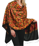 Embroidered Wool Shawl