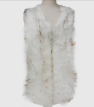 Load image into Gallery viewer, Off White faux fur vest