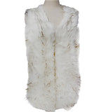 Off White faux fur vest