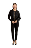 Sporty Studded Zipper Hoodie Style 80804-6100