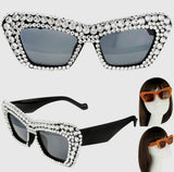 Sparkling cat eye sunglasses
