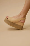 Agnes’s Beige Sandals Genuine Leather