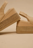 Agnes’s Beige Sandals Genuine Leather