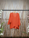 Loose knit Sweater with wide neckline