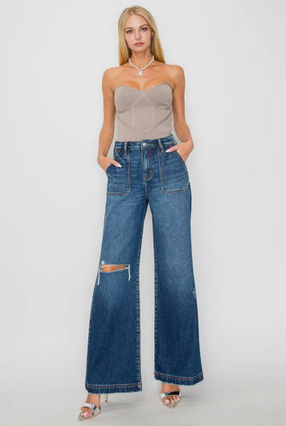 High Rise Flare Jeans