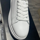 Classic White Sneakers with Heart Deco
