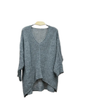 Loose knit Sweater with wide neckline