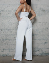 Load image into Gallery viewer, Knit White Wide Leg Pants