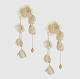 Dangle Cascade Flower Earrings