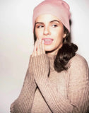 Mocha Stretched Knitted Sweater