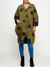Load image into Gallery viewer, Long Sleeve Midi Dress Olive