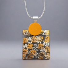 Load image into Gallery viewer, Double Square Vegan Leather Pendant