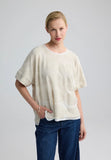 BLAIR Textured hemp & cotton blouse