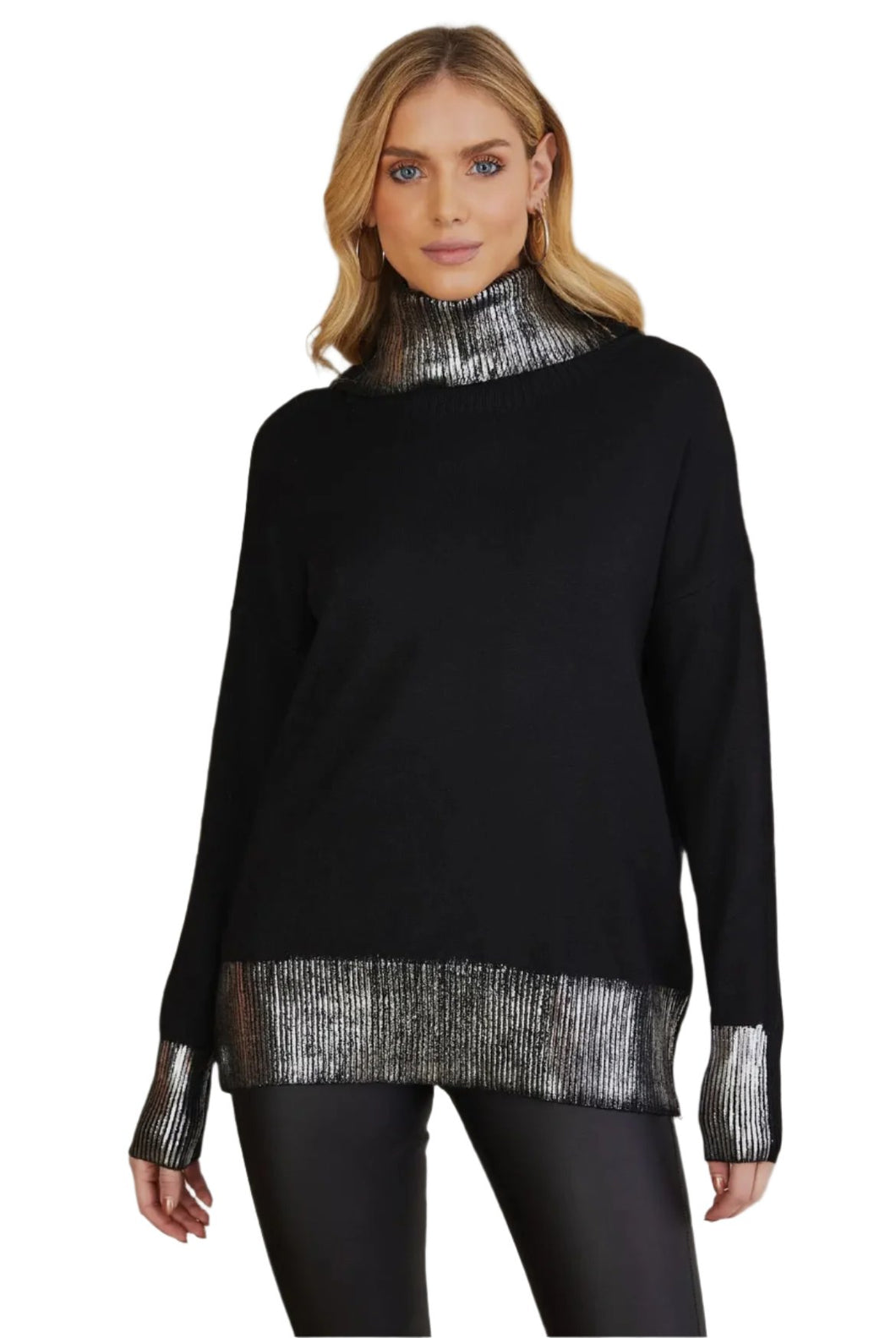 Metallic Foil Sweater Knit