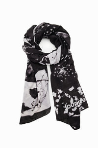 Photographic rectangular foulard