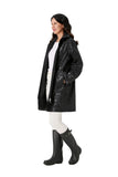 Nikki Jones Printed Waterlproof ong raincoat S66014-505P