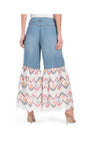 Wide Leg Flare Jeans Mid Rise