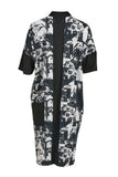 My Soul Oldies Front Zipper Dress Jacket Black/White 2121