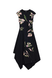 IRREGULAR FLORAL DRESS