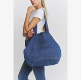 Large Blue Denim Bag