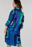 Color Block 3/4 Sleeve Dress