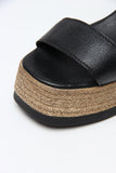 Venetia Black Sandals Genuine Leather