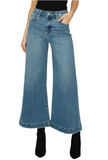 High Rise Crop Palazzo Jeans
