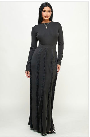 Maxi Skirt with Tassles