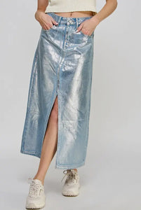 Metallic Coated Skirt
