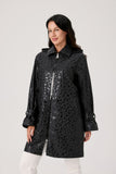 Nikki Jones Printed Waterlproof ong raincoat S66014-505P