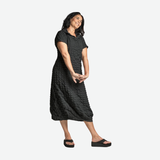 MY SOUL CHECK DRESS IN BLACK 5043